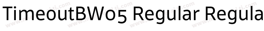 TimeoutBW05 Regular Regular字体转换